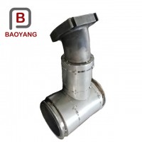 Precision casting train parts 304 stainless steel exhaust pipe