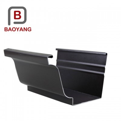 Stainless steel rain water eaves gutter materials collecting system